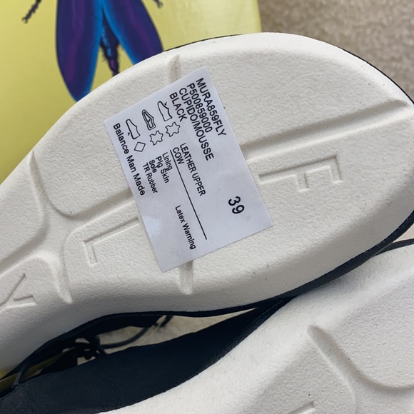 Fly London Mura gladiator leather sandals eu 39 us 8 8,5 black shoes lacr - Picture 11 of 12